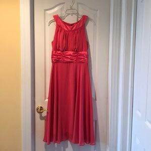 Salmon/ peach cocktail dress